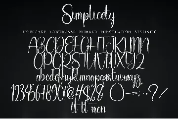 Simplicety font