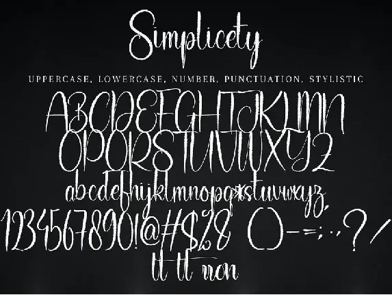 Simplicety font