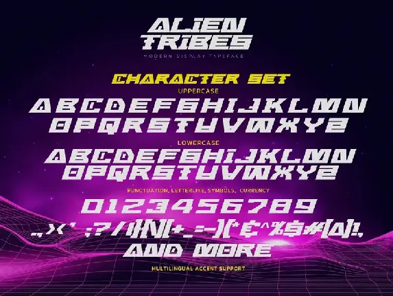 ALIEN TRIBES - Modern Display Typeface font