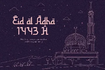 Holy Month - Arabic Display Font