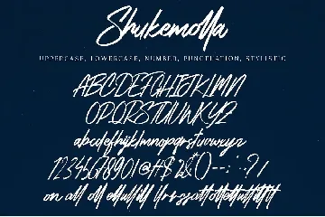 Shukemolla font