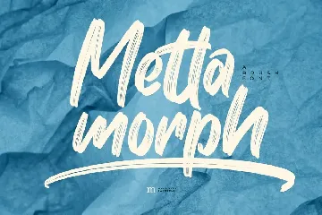 Mettamorph | A Display Brush Font