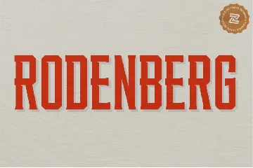 RODENBERG font