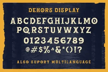 Dehors - Western Display Typeface font