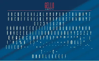 Gello font