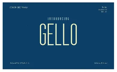 Gello font