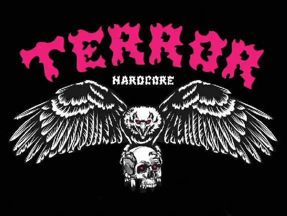 Pink Punk â€“ Death Metal Font