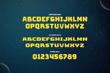 Starburst - A Space Futuristic Font