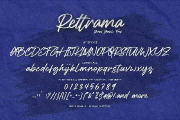 Rettrama - Simple Script Font