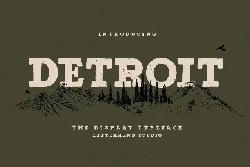 Detroit - Slab Serif Typeface font