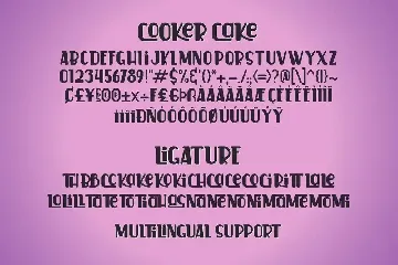 Cooker Cake font