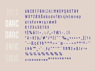 Darc font