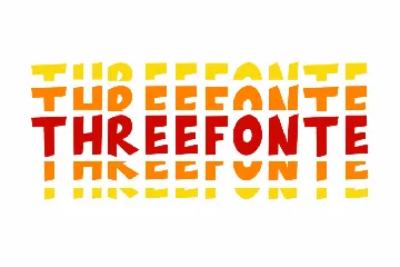 Threefonte - Cute Stacked Font