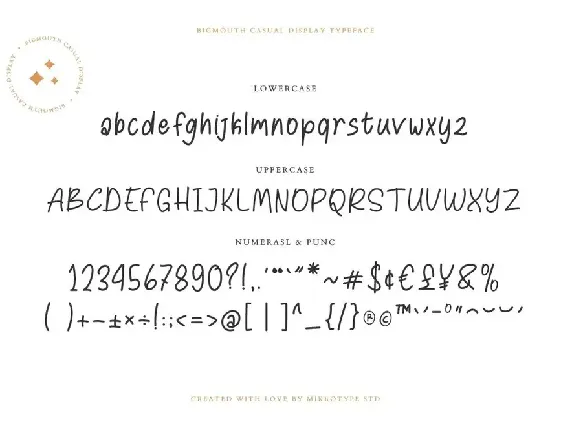 Bigmouth Casual Business Font