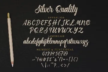 Silver Quality font