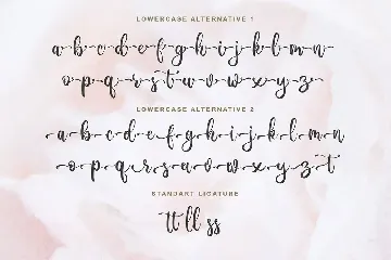 Lovely Blooms - Elegant Calligraphy font