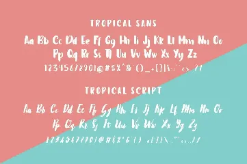 Tropical Island Font Duo