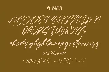 Lovers Brooks SVG Brush Font Free Sans