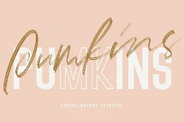 Lovers Brooks SVG Brush Font Free Sans