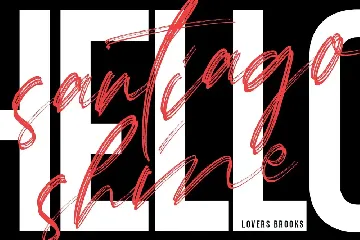 Lovers Brooks SVG Brush Font Free Sans