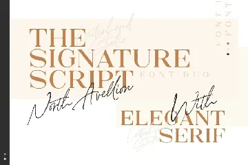 North Avellion - Script & Serif Duo font