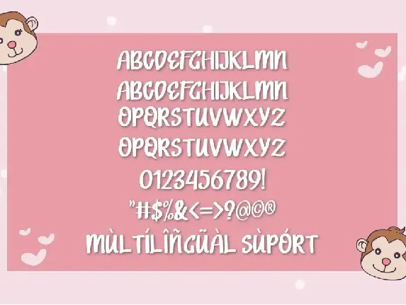 LOVELI MONKI font