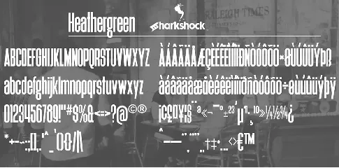 Heathergreen font