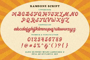 Ramdone - Retro Script font