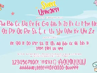 Sweet Unicorn font