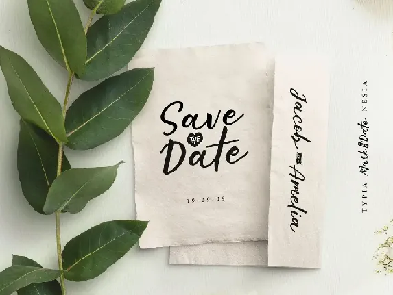 Mark The Date font