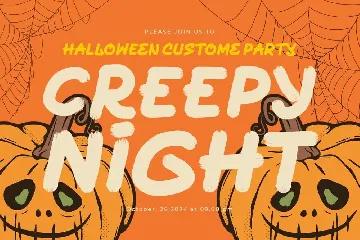 Creepy Midnight | A Display Font