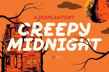 Creepy Midnight | A Display Font