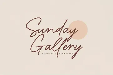 Sunday Gallery font