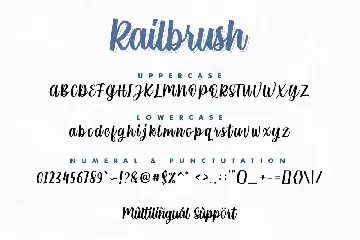 RailBrush font