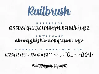 RailBrush font