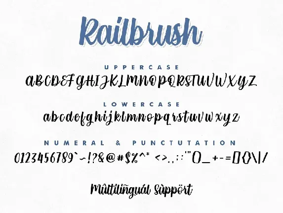 RailBrush font