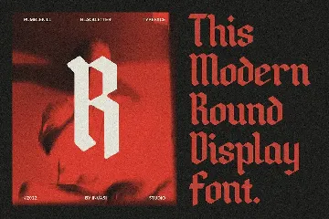 Rumblekill - Rounded Blackletter font