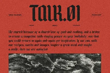 Rumblekill - Rounded Blackletter font