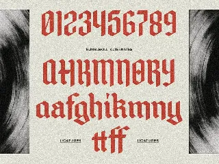 Rumblekill - Rounded Blackletter font