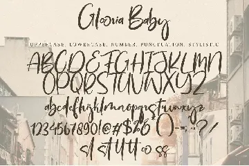 Glooria Baby font