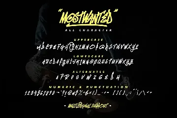 MostWanted Graffiti Font