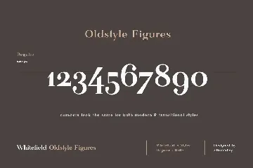 Whitefield - Handcrafted Serif font