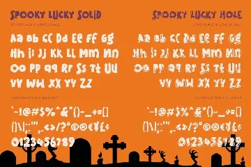 Spooky Lucky | A Mix Match Display font