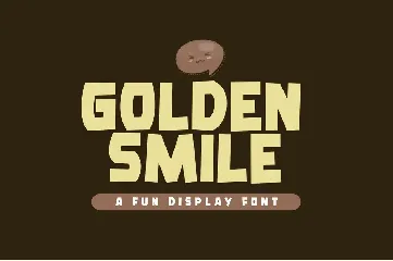 Golden Smile font