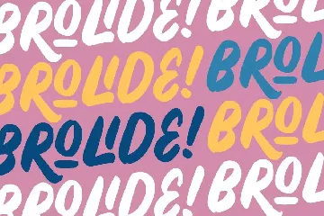 Brolide Playful Sans font