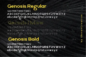 Genosis Family Font