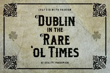 Dublin font