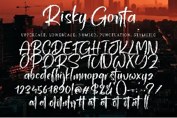 Risky Gorrta font