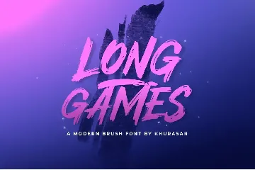 Long Games font