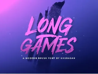 Long Games font